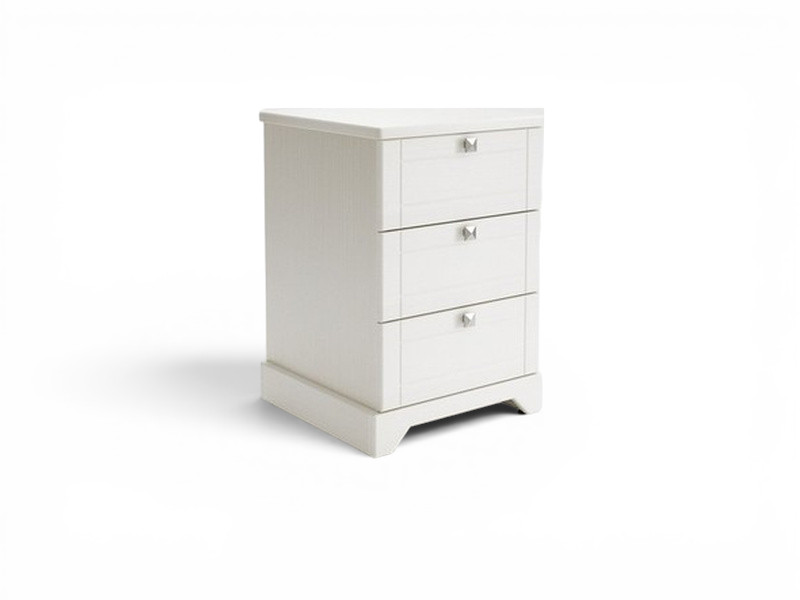 Lumen Contour 3 Drawer Bedside Table – Traditional Base