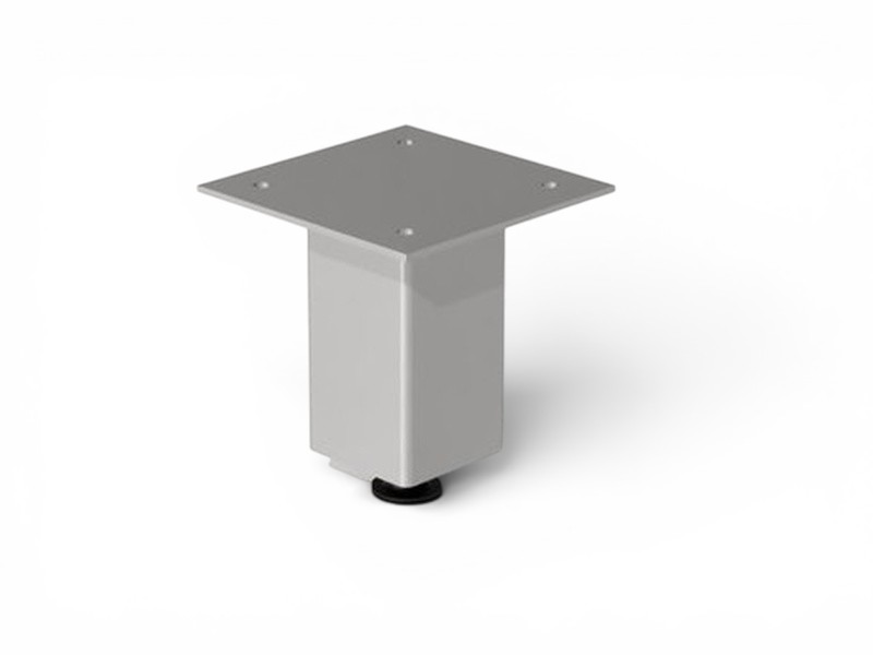 Silver Metal Square Leg (set of 4)