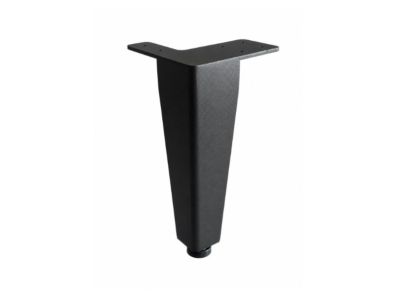 Angled powder-coated steel leg for Serenity seating