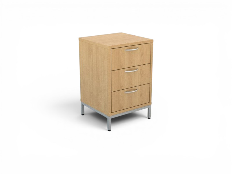 Lumen Foundation 3 Drawer Bedside Table