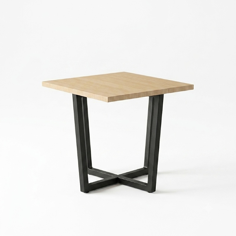Tranquil Square Side Table – Steel Base